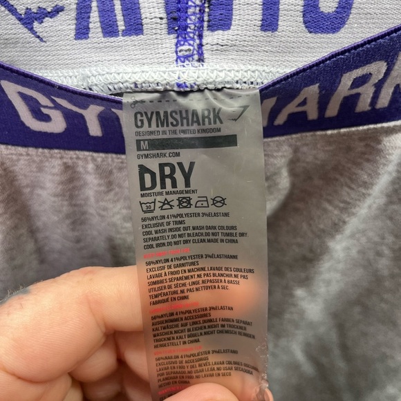 Gymshark Dry Leggings Gray Womens M Stretchy Comfy Gym Workout Running Yoga 2032 - Picture 2 of 7